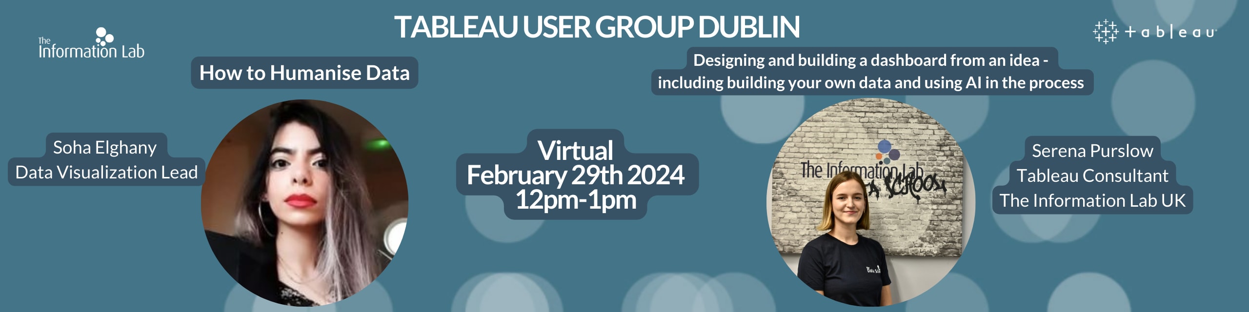 See Dublin Tableau User Group Q1 2024 How to Humanise Data